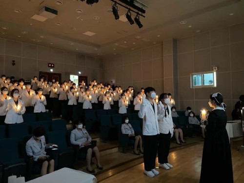 경복대학교 간호학과, 2021학년도 나이팅게일 선서식 개최